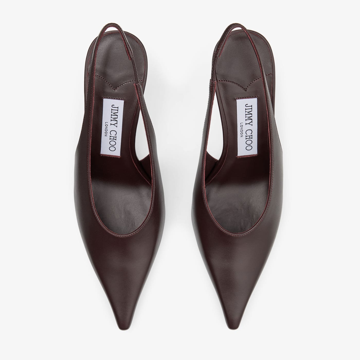 Isa 80 Deep Merlot Calf Leather Pumps