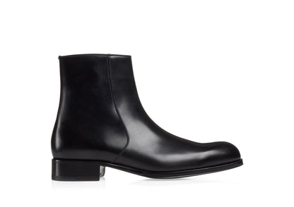 Burnished Leather Edgar Zip Boot