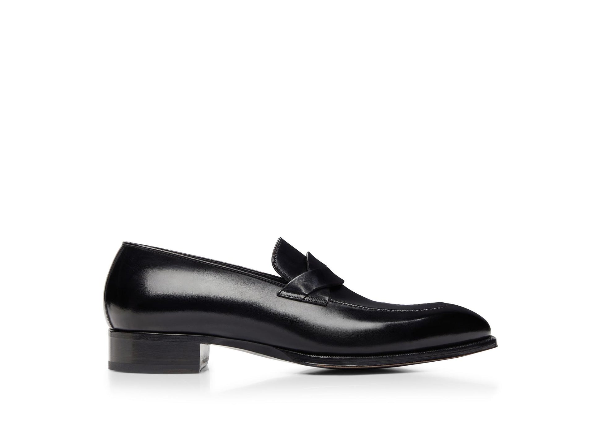 Burnished Leather Elkan Twisted Band Loafer