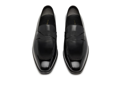 Burnished Leather Elkan Twisted Band Loafer