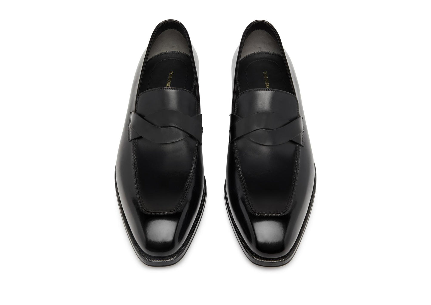 Burnished Leather Elkan Twisted Band Loafer
