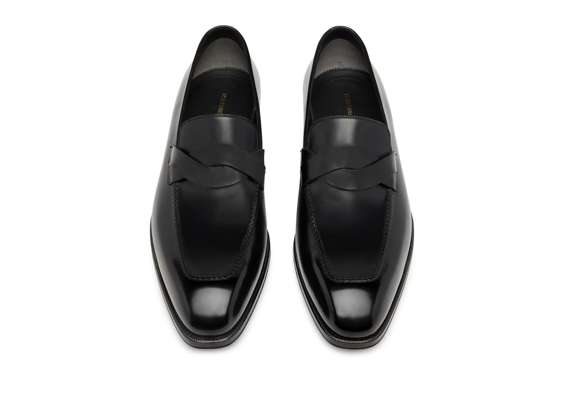 Burnished Leather Elkan Twisted Band Loafer