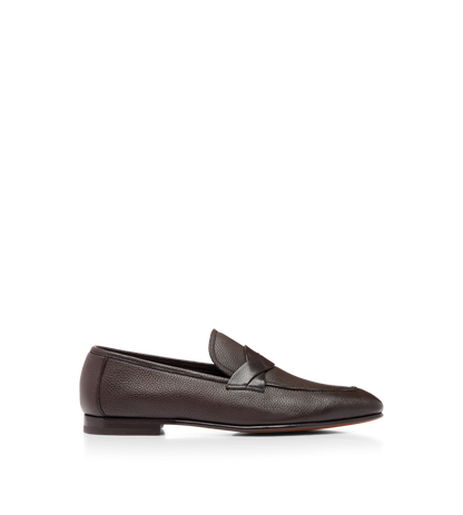 Grain Leather Sean Twisted Band Loafer