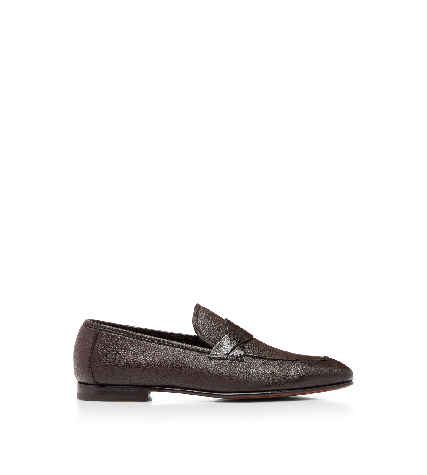 Grain Leather Sean Twisted Band Loafer