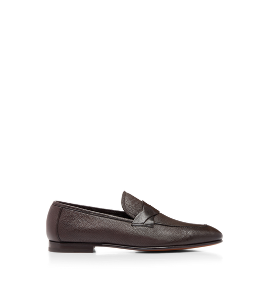 Grain Leather Sean Twisted Band Loafer