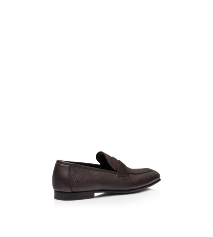 Grain Leather Sean Twisted Band Loafer