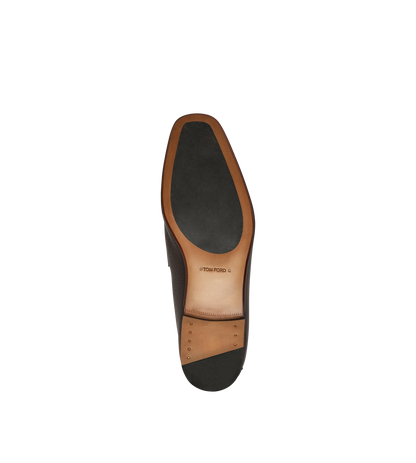 Grain Leather Sean Twisted Band Loafer