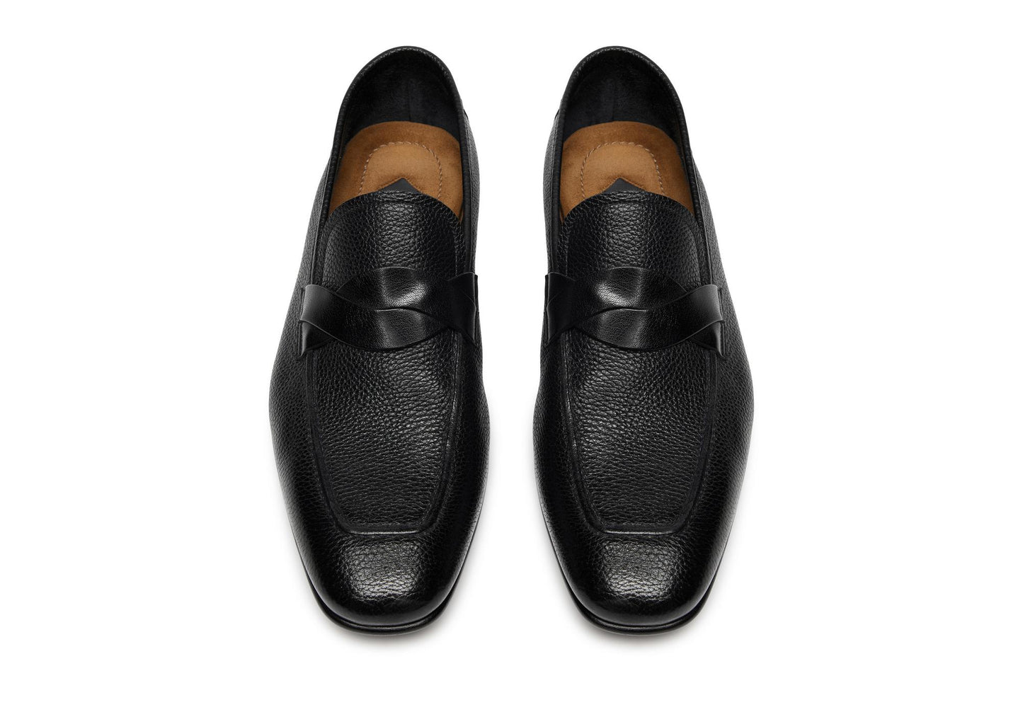 Grain Leather Sean Twisted Band Loafer