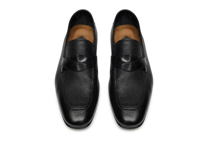 Grain Leather Sean Twisted Band Loafer