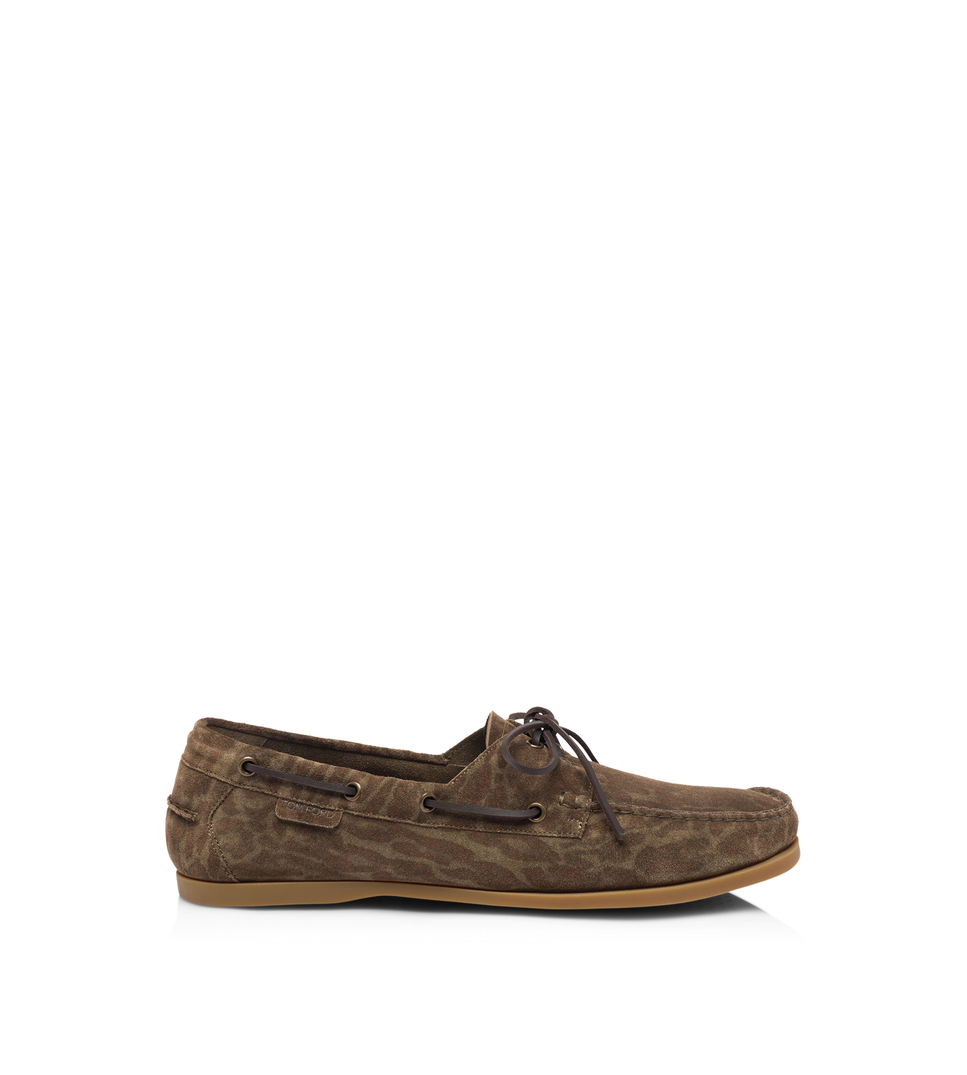 Ocelot Print Suede Robin Boat Shoe