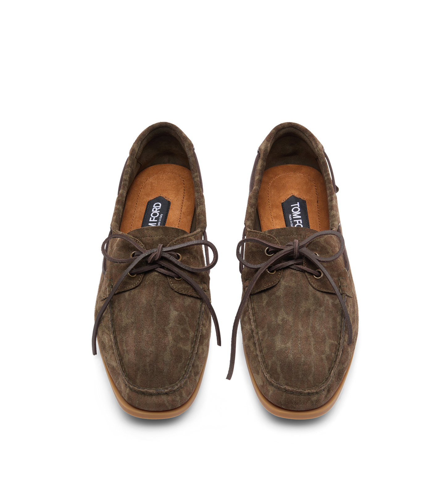 Ocelot Print Suede Robin Boat Shoe