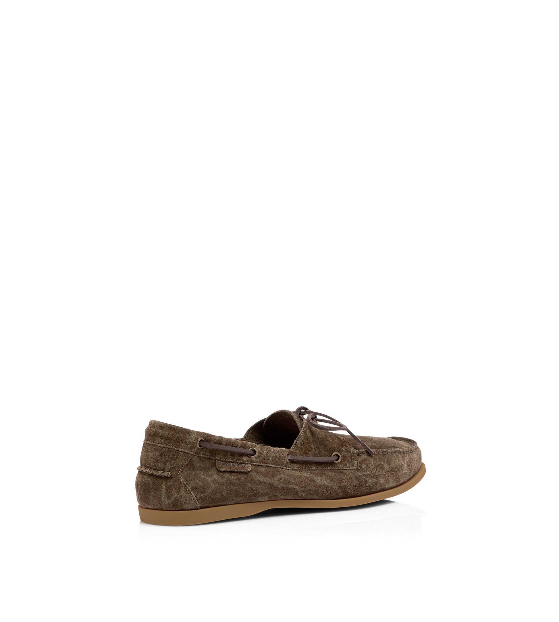 Ocelot Print Suede Robin Boat Shoe