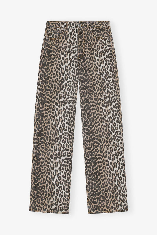 Izey Jeans in Leopard Print