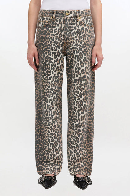 Izey Jeans in Leopard Print