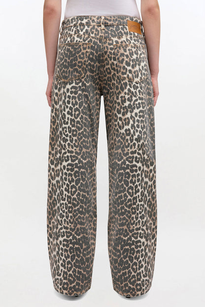 Izey Jeans in Leopard Print