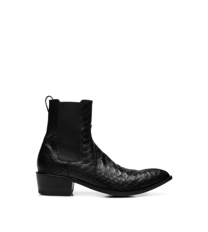 Matte Printed Python Chelsea Boot&Nbsp;
