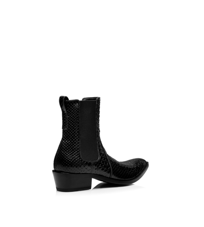 Matte Printed Python Chelsea Boot&Nbsp;