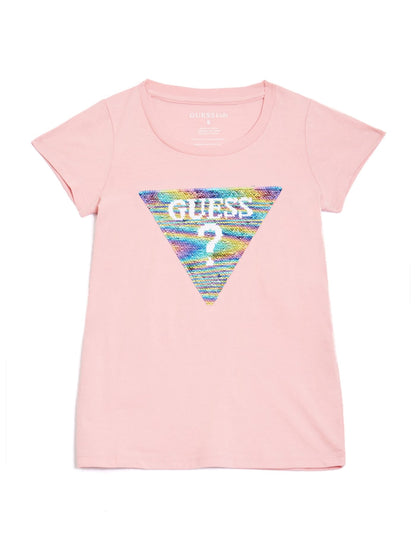 Beatrix Reversible Sequin Logo Tee (7-16)