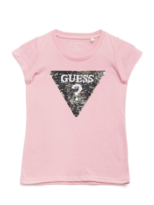 Beatrix Reversible Sequin Logo Tee (7-16)