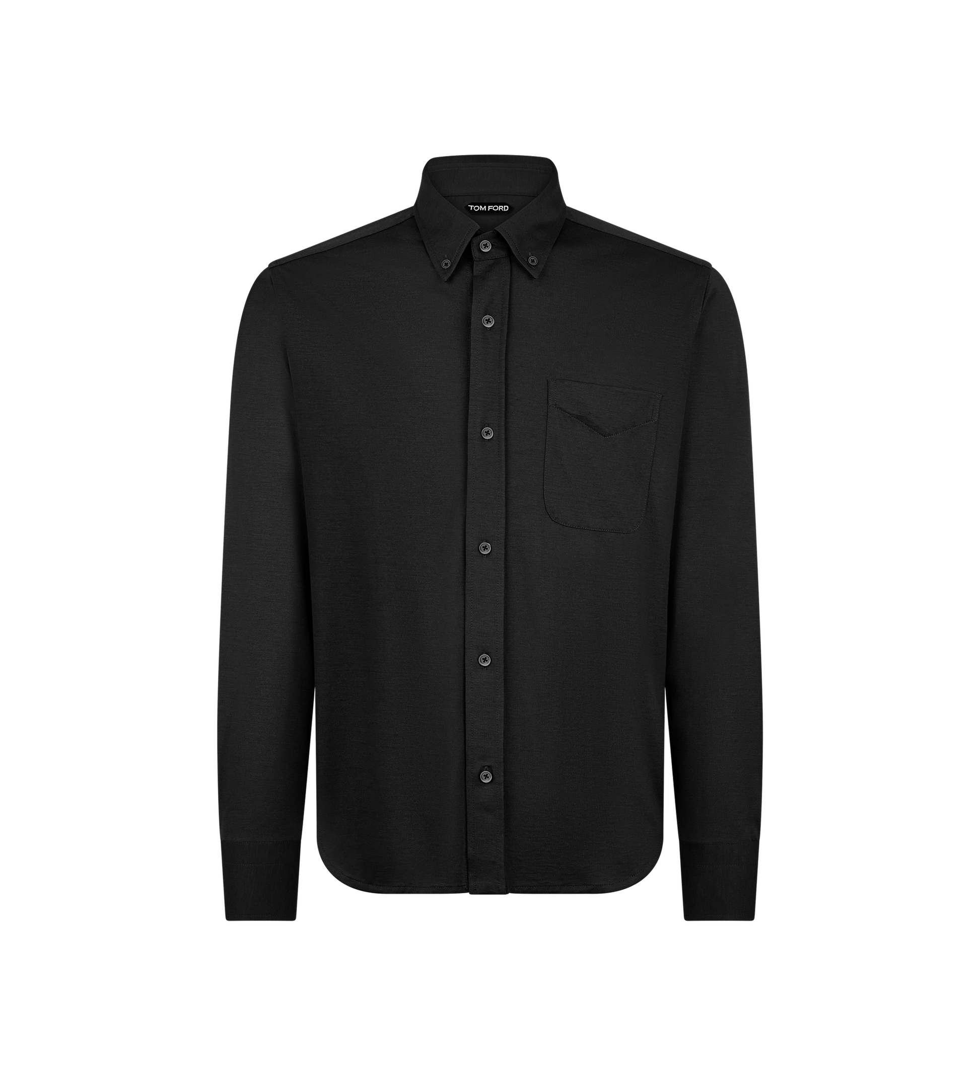 Silk Cotton Blend Button Down