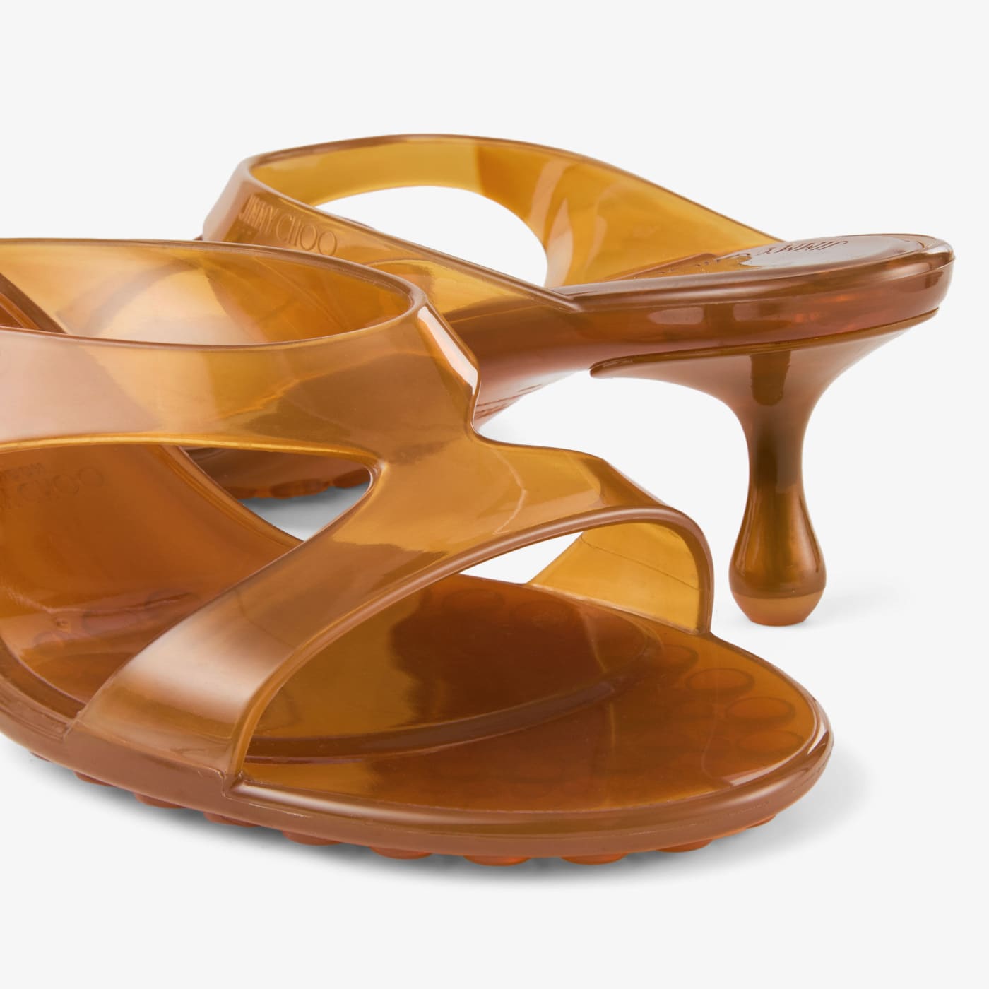 Jelly Drop 50 Amber Jelly Sandals