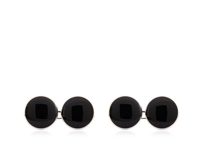 Onyx Round Cufflinks
