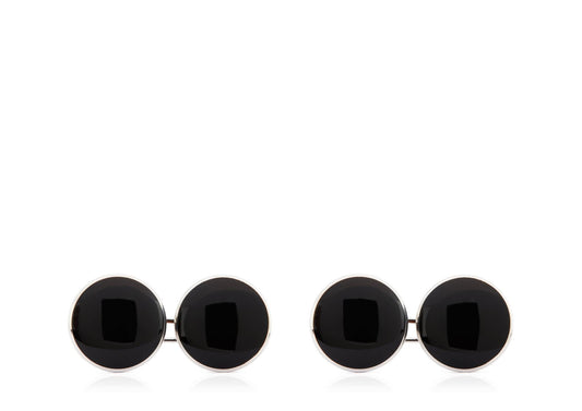 Onyx Round Cufflinks