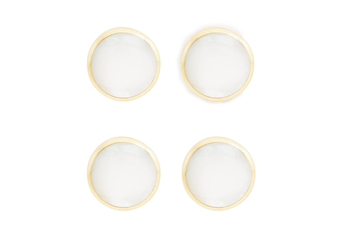 Mother Of Pearl Round Shirt Studs