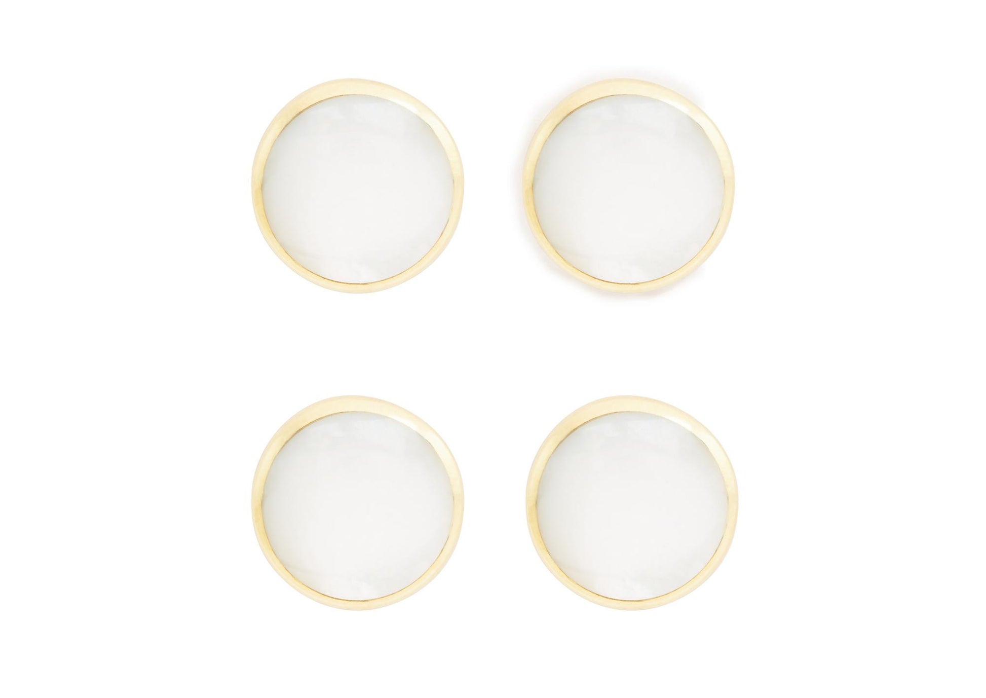 Mother Of Pearl Round Shirt Studs