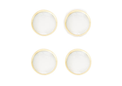Mother Of Pearl Round Shirt Studs