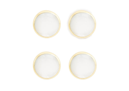 Mother Of Pearl Round Shirt Studs
