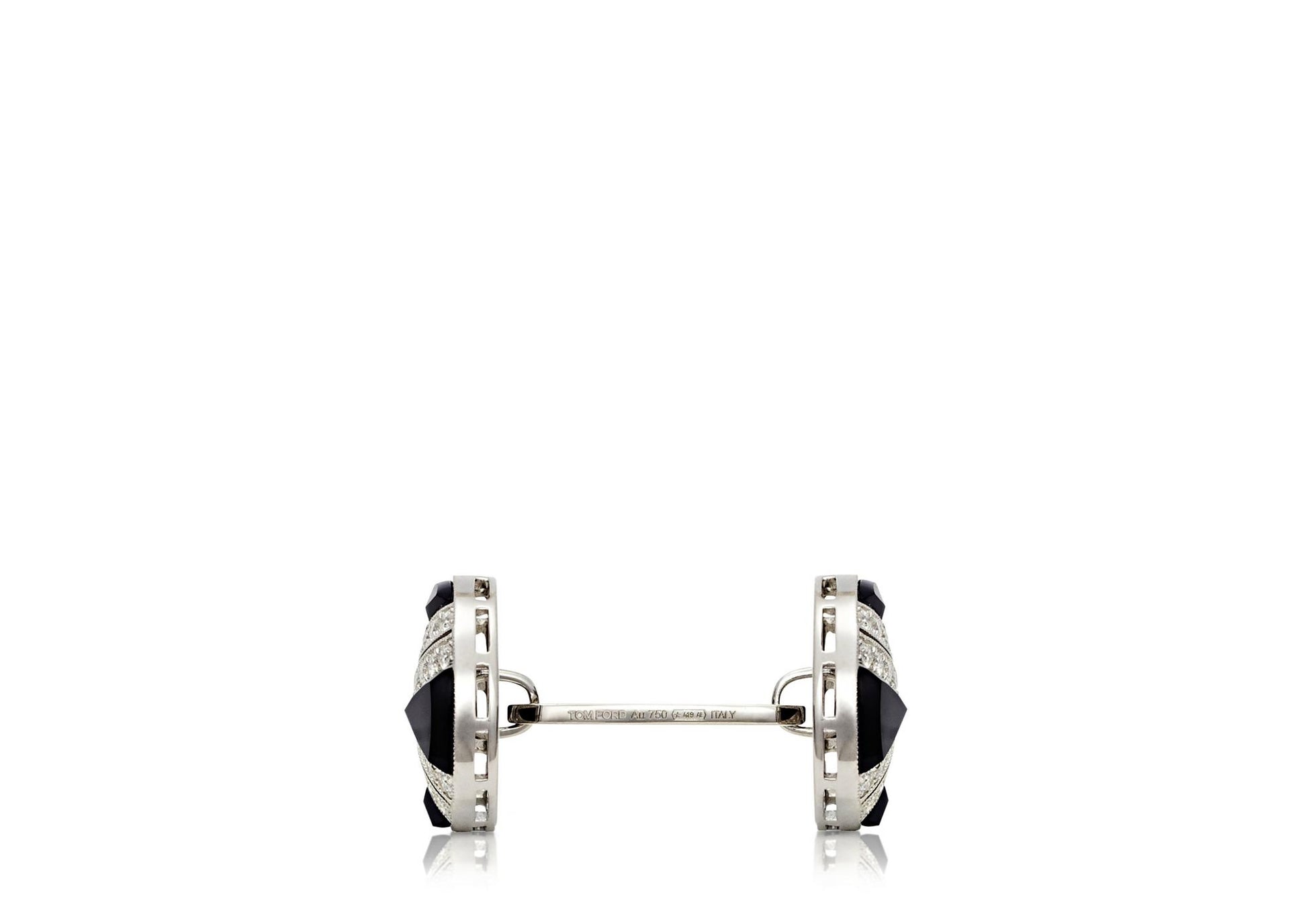 Diamond Round Cufflinks