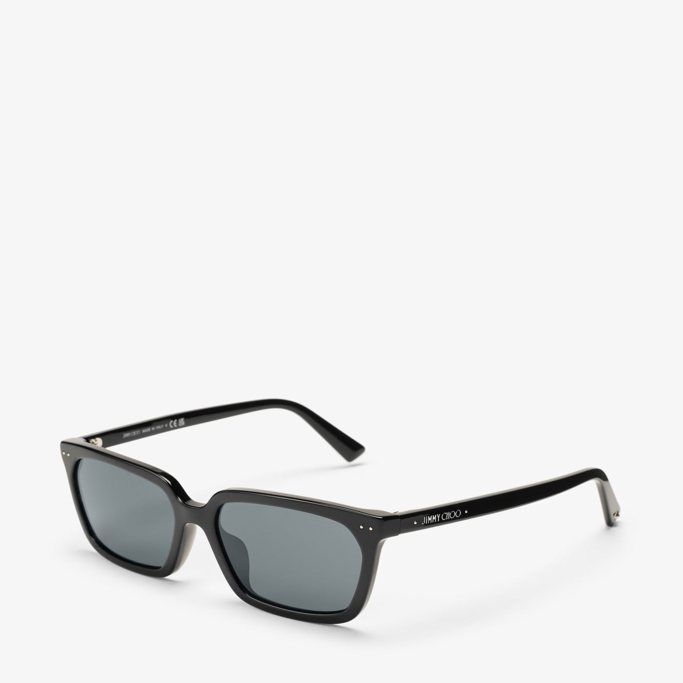Josi Black Rectangular Sunglasses