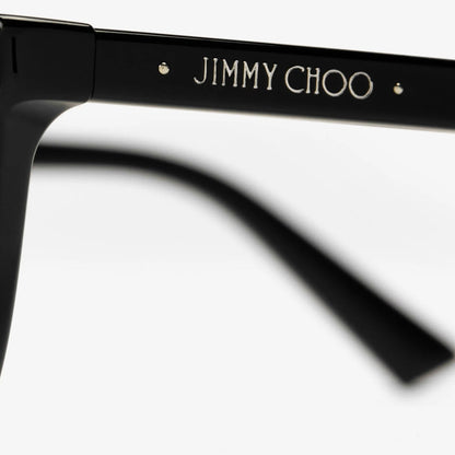 Josi Black Rectangular Sunglasses
