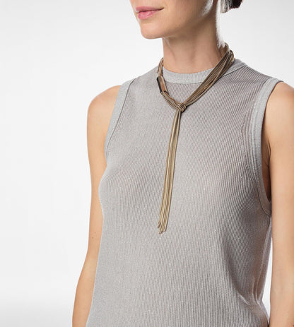 Brass Axis Necklace