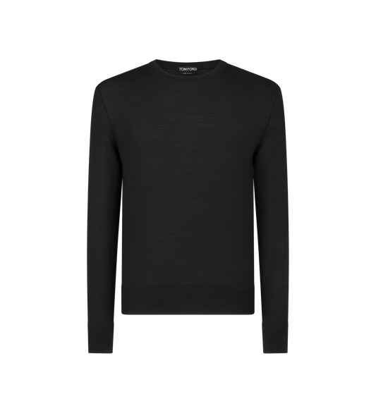 Fine Gauge Pure Wool Crew Neck