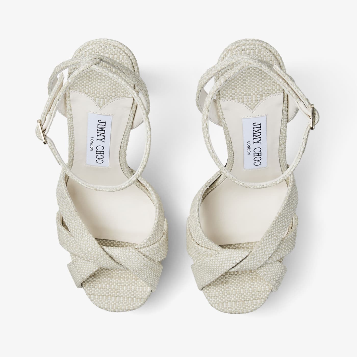 Kove 120 Natural Fine Raffia Platform Sandals