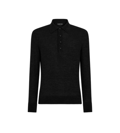 Fine Gauge Pure Wool Polo
