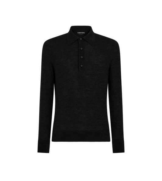 Fine Gauge Pure Wool Polo