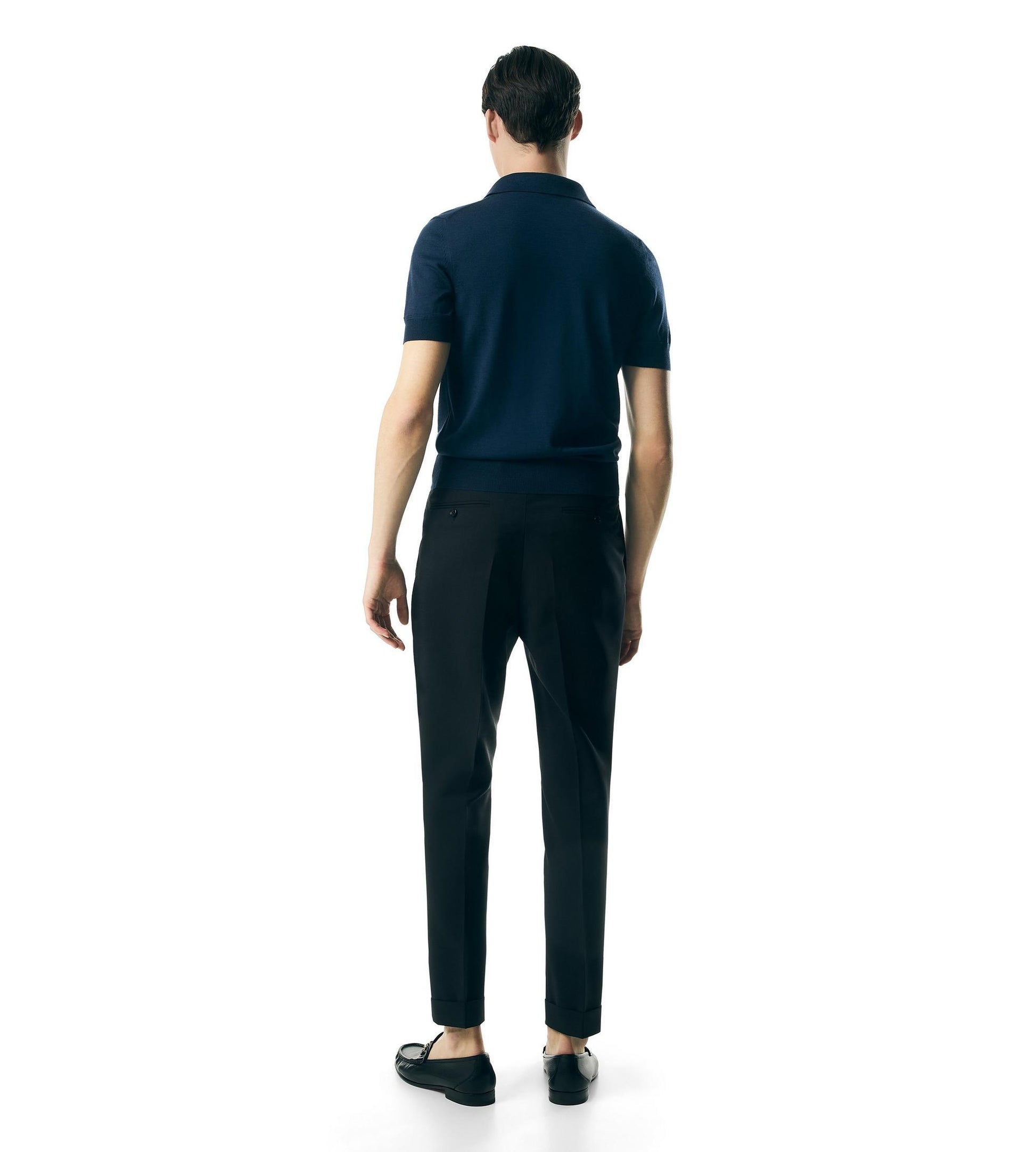Fine Gauge Cashmere Silk Polo