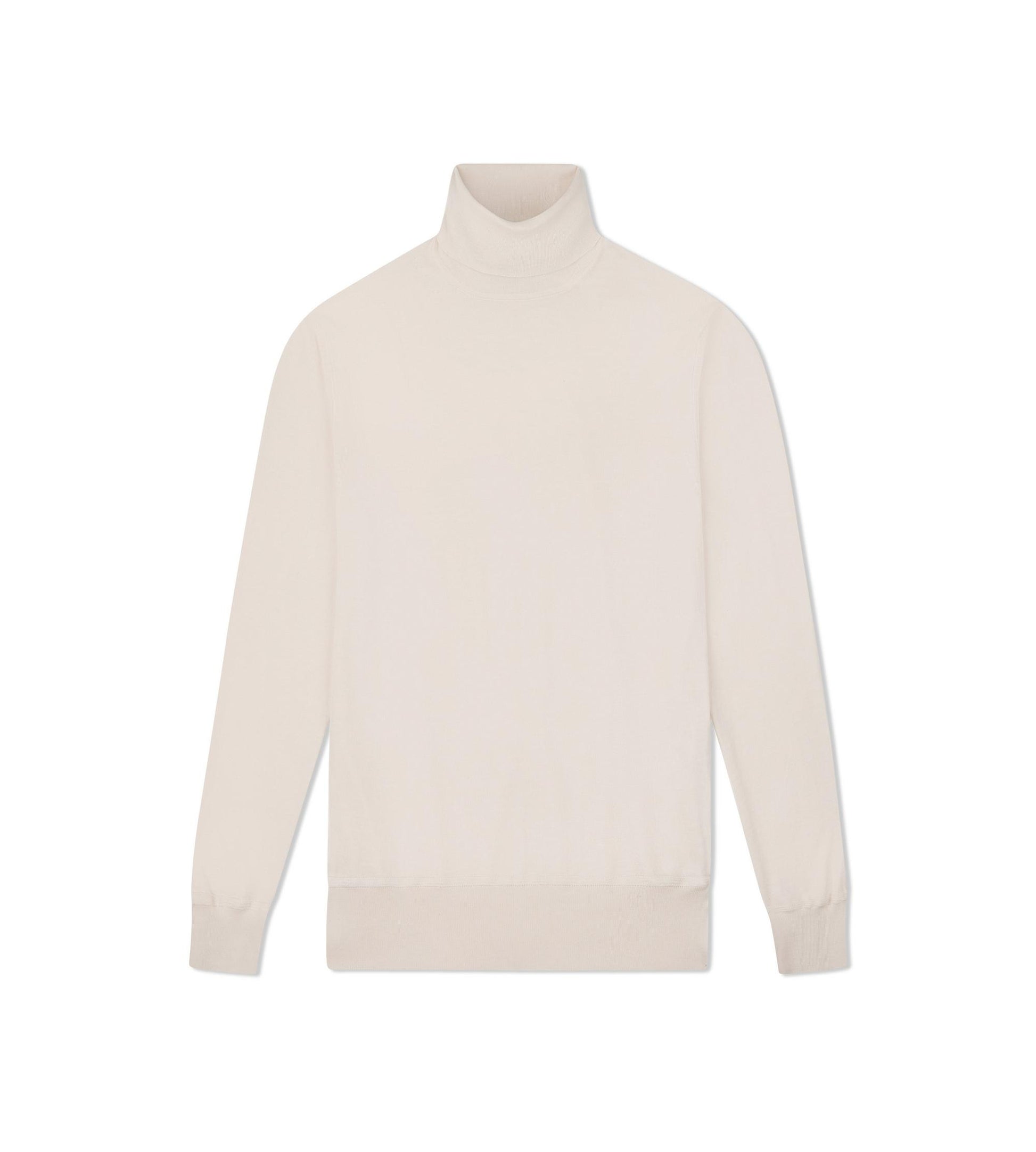 Fine Gauge Cashmere Silk Roll Neck