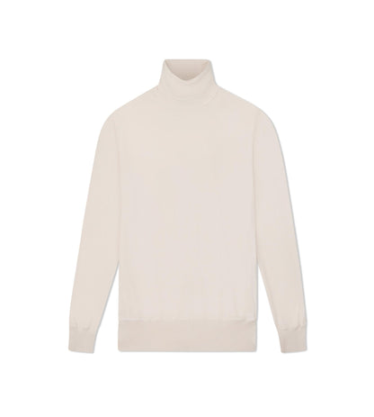 Fine Gauge Cashmere Silk Roll Neck