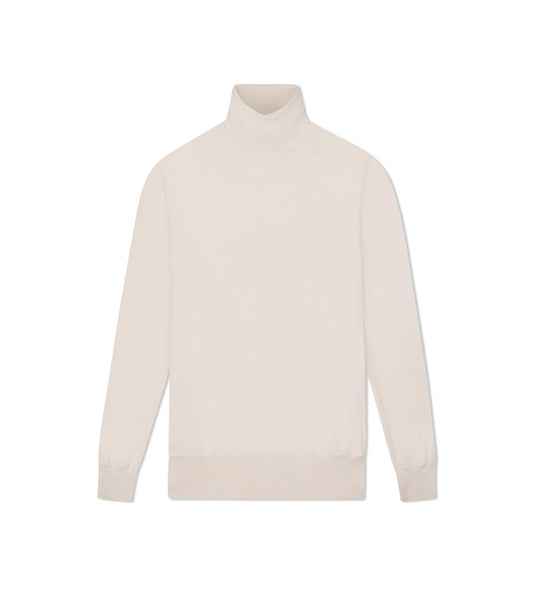 Fine Gauge Cashmere Silk Roll Neck