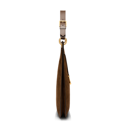 Suede Leather And Smooth Leather Tara Large Crossbody