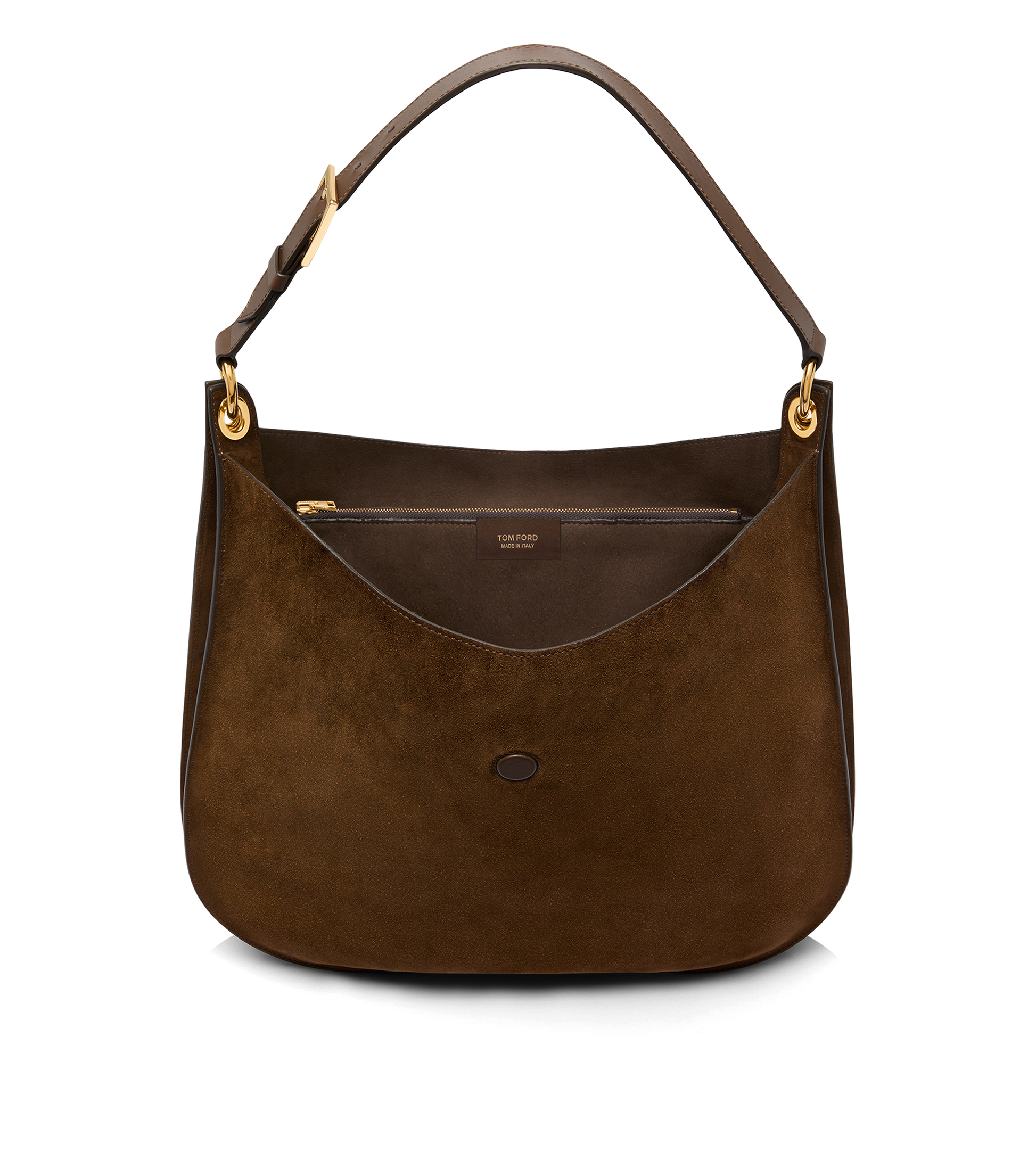 Suede Leather And Smooth Leather Tara Large Crossbody