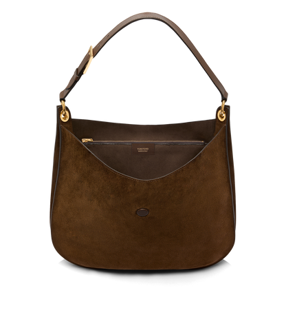 Suede Leather And Smooth Leather Tara Large Crossbody