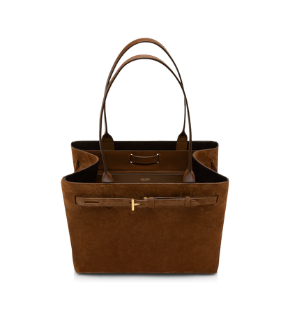 Suede Leather Audrey Medium Tote