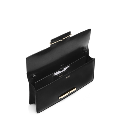 Supple Grain Leather Aube E/W Shoulder Bag