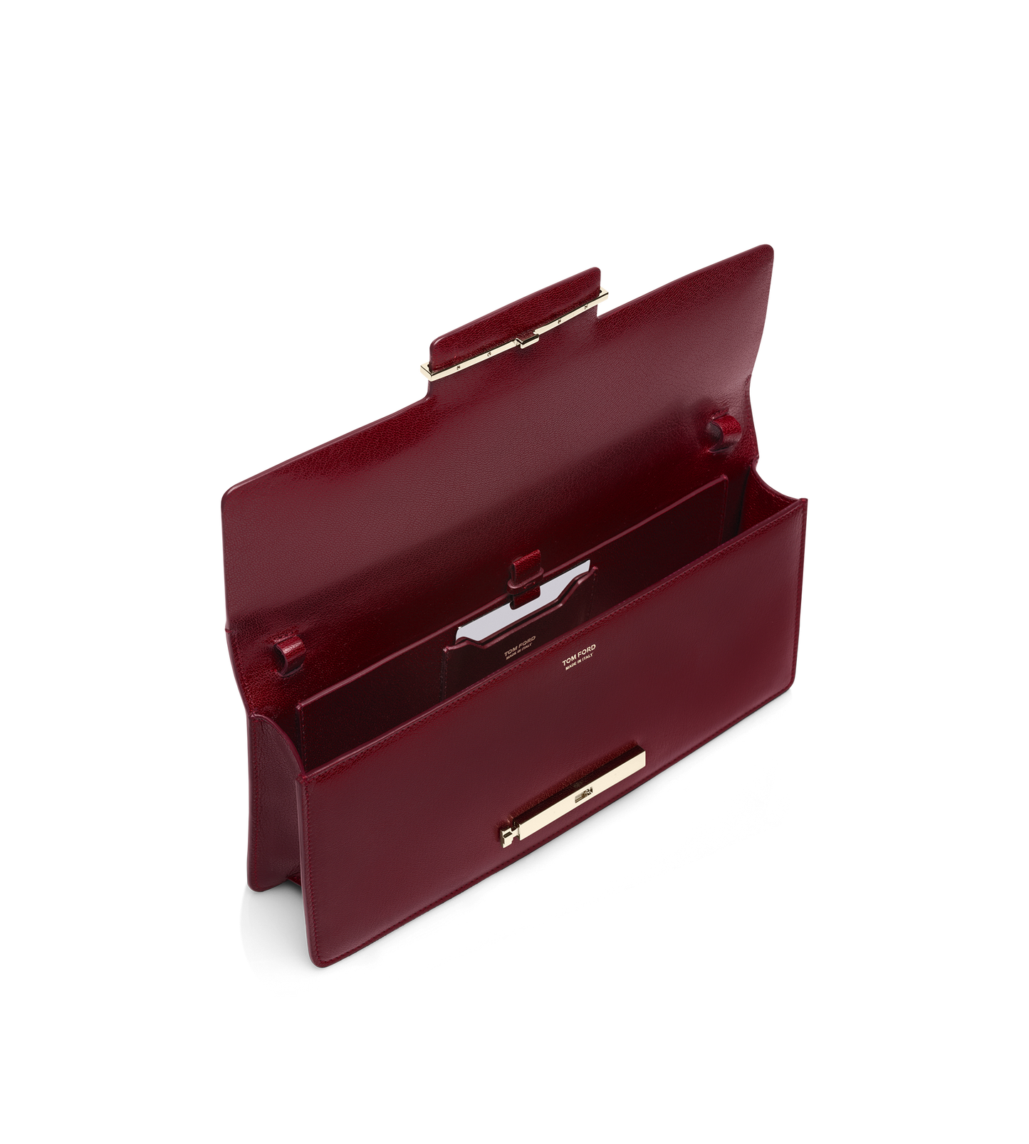 Supple Grain Leather Aube E/W Shoulder Bag