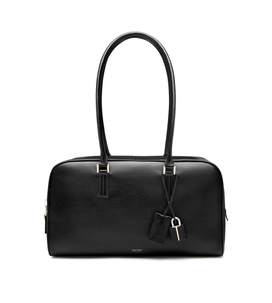 Supple Leather Zipped Small Stryke Shoulder Bag